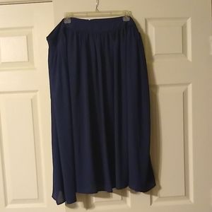 Navy Midi Modcloth Skirt - it has pockets!